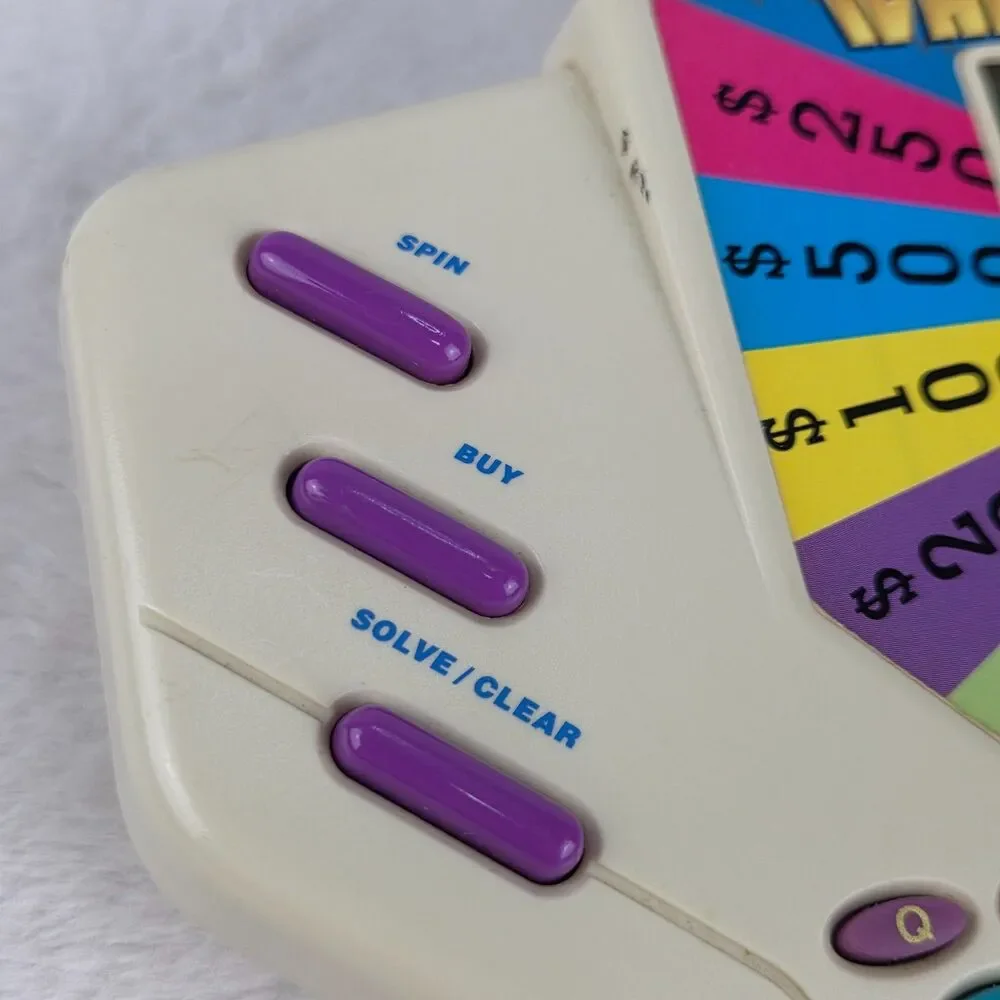 Vtg 1995 Tiger Electronics Wheel Of Fortune Handheld Game w/Cartridge Tested